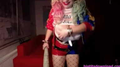 Harley Quinn with Mega Tits Posing